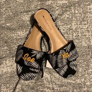 NWT -Who What Wear See Ya Sandals
